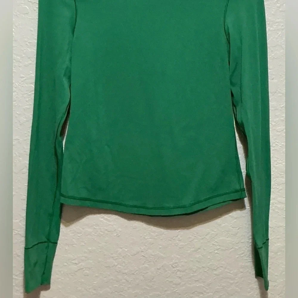Offline by Aerie Green Mock neck Long Sleeve Top